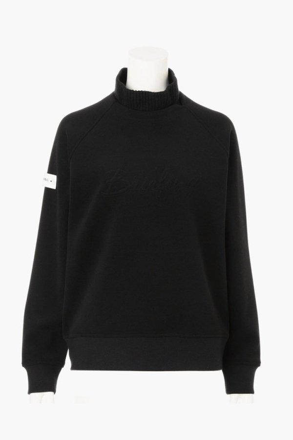 画像1: 【 20%OFF セール39,600円→31,680円】 ブリーフィング ゴルフ BRIEFING HOL WOMEN’S STITCH LOGO FAKE LAYERED HIGHNECK{-BEA} (1)
