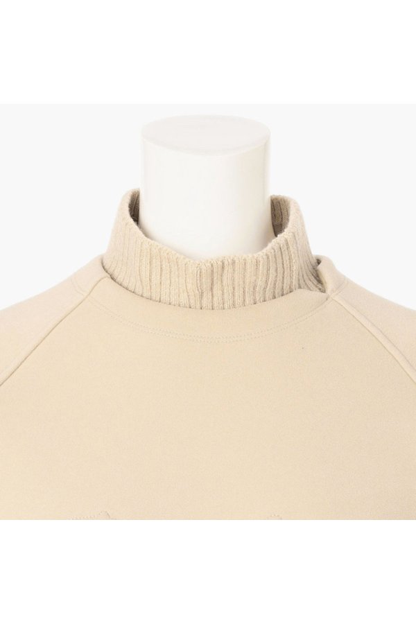 画像3: 【 20%OFF セール39,600円→31,680円】 ブリーフィング ゴルフ BRIEFING HOL WOMEN’S STITCH LOGO FAKE LAYERED HIGHNECK{-BEA} (3)