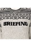 画像4: {SOLD}ブリーフィング ゴルフ BRIEFING HOL WOMEN’S FAIR ISLE CREWNECK KNIT{-BEA} (4)