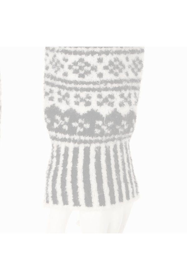 画像5:  {SOLD} ブリーフィング ゴルフ BRIEFING HOL WOMEN’S FAIR ISLE CREWNECK KNIT{-BEA} (5)