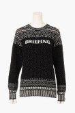 画像1: 【 20%OFF セール36,300円→29,040円】 ブリーフィング ゴルフ BRIEFING HOL WOMEN’S FAIR ISLE CREWNECK KNIT{-BEA} (1)