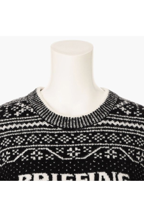 画像3: 【 20%OFF セール36,300円→29,040円】 ブリーフィング ゴルフ BRIEFING HOL WOMEN’S FAIR ISLE CREWNECK KNIT{-BEA} (3)