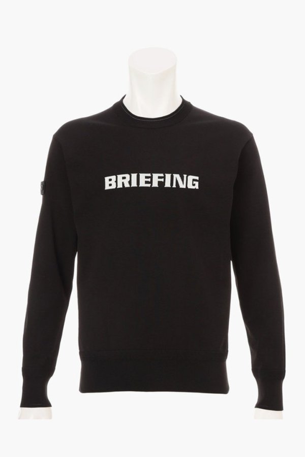 画像1: ブリーフィング ゴルフ BRIEFING MEN’S WR CREWNECK KNIT{-BFS} (1)