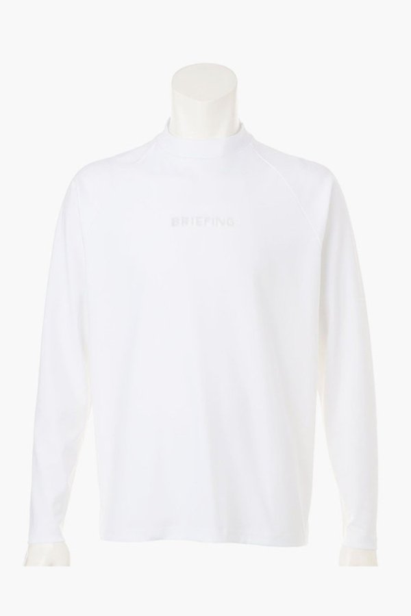 画像1: ブリーフィング ゴルフ BRIEFING MEN’S STITCHED 3D LOGO LS HIGHNECK （リラックスフィット）{-BFS} (1)