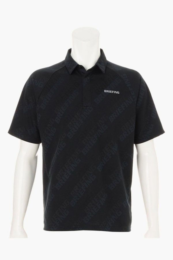 画像1: ブリーフィング ゴルフ BRIEFING MEN’S SHADOW LOGO JQ SHIRT （リラックスフィット）{-BFS} (1)