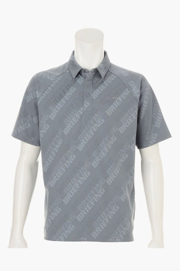 画像1: ブリーフィング ゴルフ BRIEFING MEN’S SHADOW LOGO JQ SHIRT （リラックスフィット）{-BFS} (1)