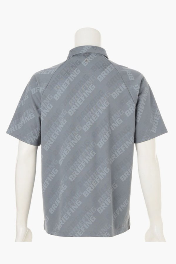 画像2: ブリーフィング ゴルフ BRIEFING MEN’S SHADOW LOGO JQ SHIRT （リラックスフィット）{-BFS} (2)