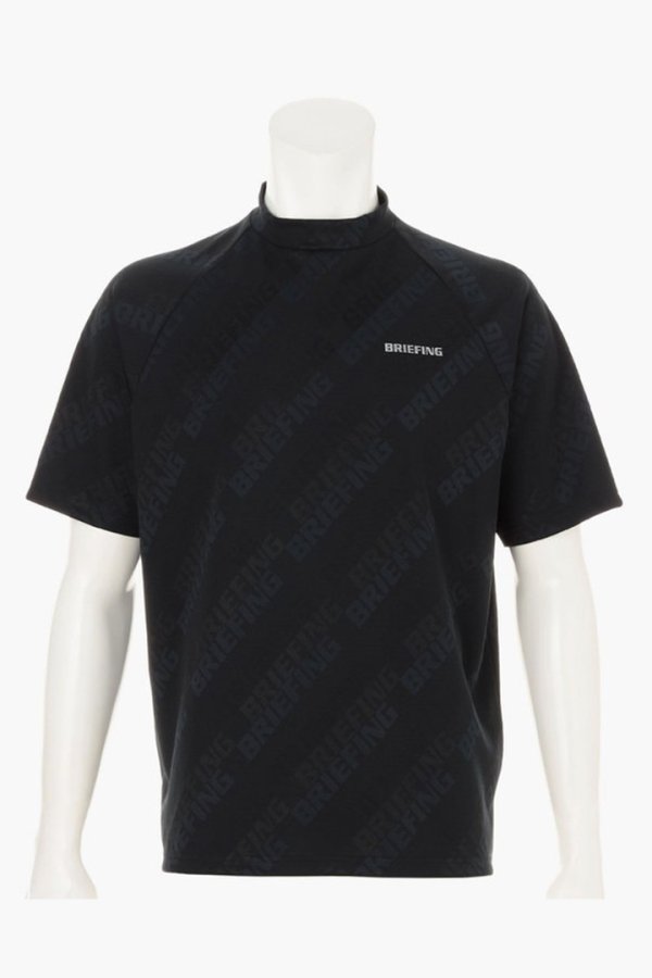 画像1: ブリーフィング ゴルフ BRIEFING MEN’S SHADOW LOGO JQ HIGHNECK （リラックスフィット）{-BFS} (1)