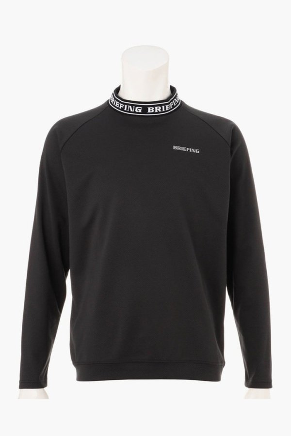 画像1: ブリーフィング ゴルフ BRIEFING MEN’S NECK LOGO LS HIGHNECK（リラックスフィット）{-BFA} (1)