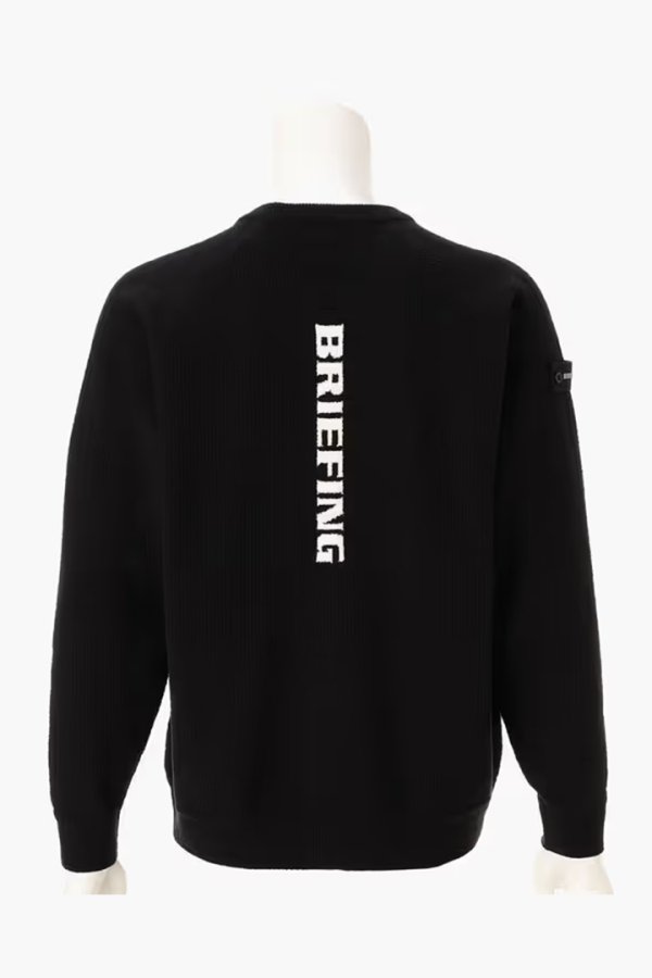 画像2: ブリーフィング ゴルフ BRIEFING MEN’S AIRY YARN KNIT CREWNECK{-BFA} (2)