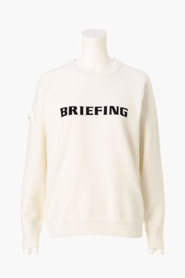 画像1: ブリーフィング ゴルフ BRIEFING WOMEN’S AIRY YARN KNIT CREWNECK{-BFA} (1)