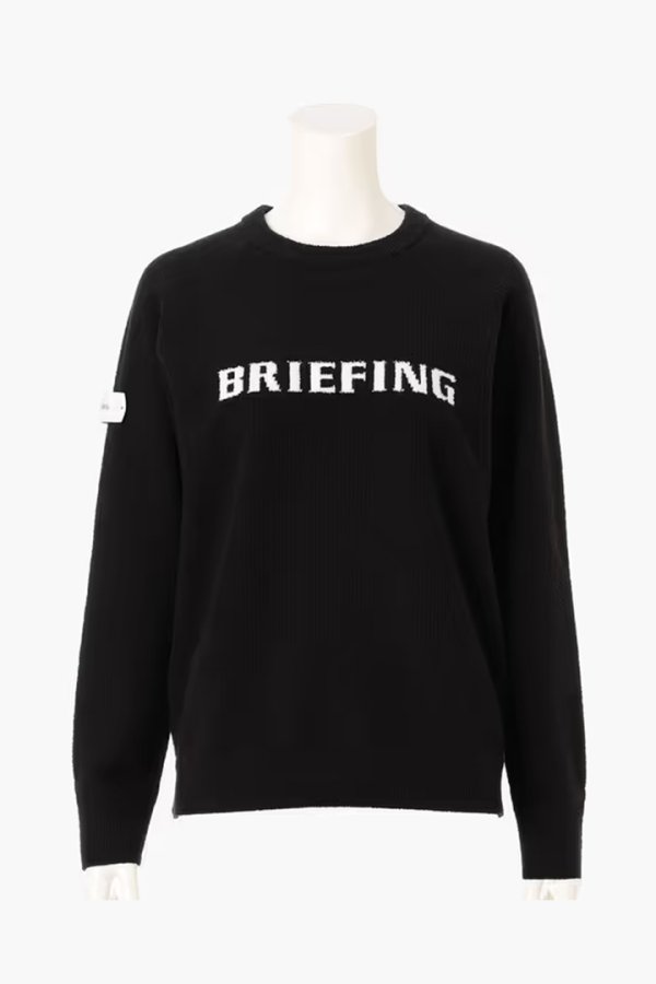 画像1: ブリーフィング ゴルフ BRIEFING WOMEN’S AIRY YARN KNIT CREWNECK{-BFA} (1)