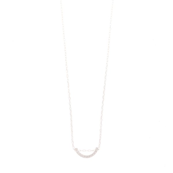 画像1:   Hirotaka ヒロタカ Bow Diamond Necklace S(Yellow Gold){-BJA} (1)