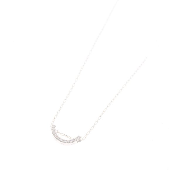 画像2:   Hirotaka ヒロタカ Bow Diamond Necklace S(Yellow Gold){-BJA} (2)