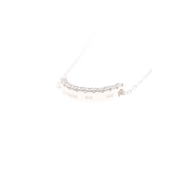 画像3:   Hirotaka ヒロタカ Bow Diamond Necklace S(Yellow Gold){-BJA} (3)