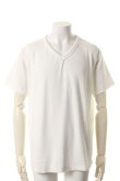 画像1: 【周年記念 24%OFF ｜15,400円→11,704円】 T' ティー 【underbar Limited】TOP QUALITY "SUPIMA COTTON" AIRY PILE series V Neck Short Sleeve BIG(Y322){C03-UNDERBAR-WHT-AHS} (1)
