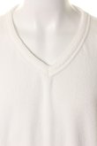 画像4: 【周年記念 24%OFF ｜15,400円→11,704円】 T' ティー 【underbar Limited】TOP QUALITY "SUPIMA COTTON" AIRY PILE series V Neck Short Sleeve BIG(Y322){C03-UNDERBAR-WHT-AHS} (4)