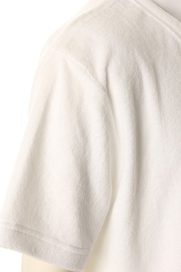 画像5: 【 30%OFF セール15,400円→10,780円】 T' ティー 【underbar Limited】TOP QUALITY "SUPIMA COTTON" AIRY PILE series V Neck Short Sleeve BIG(Y322){C03-UNDERBAR-WHT-AHS} (5)