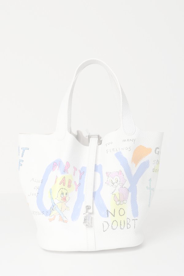 画像1:   guernika ゲルニカ Cube Bag / size L / White{GR-CB-1-BDA}{E-} (1)