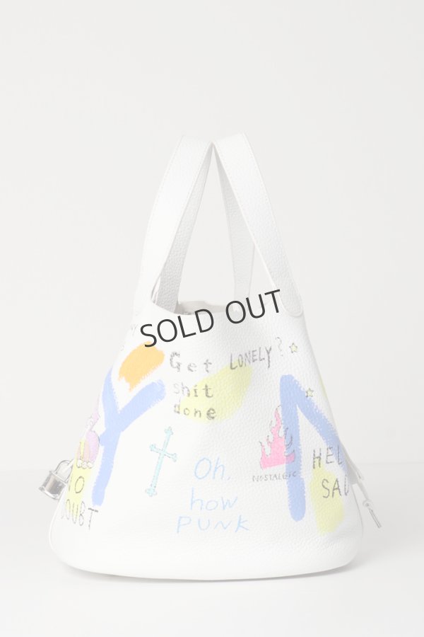 画像2: {SOLD}guernika ゲルニカ Cube Bag / size L / White{GR-CB-1-BDA} (2)