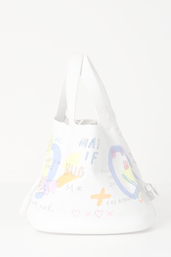 画像4:   guernika ゲルニカ Cube Bag / size L / White{GR-CB-1-BDA}{E-} (4)
