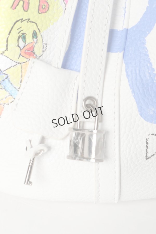 画像6: {SOLD}guernika ゲルニカ Cube Bag / size L / White{GR-CB-1-BDA} (6)