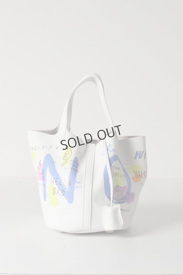 画像3: {SOLD}guernika ゲルニカ Cube Bag / size S / White{GR-CB-3-BDA}{E-} (3)