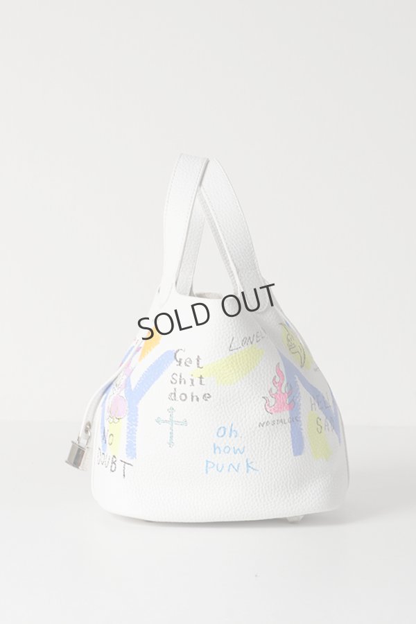 画像4: {SOLD}guernika ゲルニカ Cube Bag / size S / White{GR-CB-3-BDA}{E-} (4)