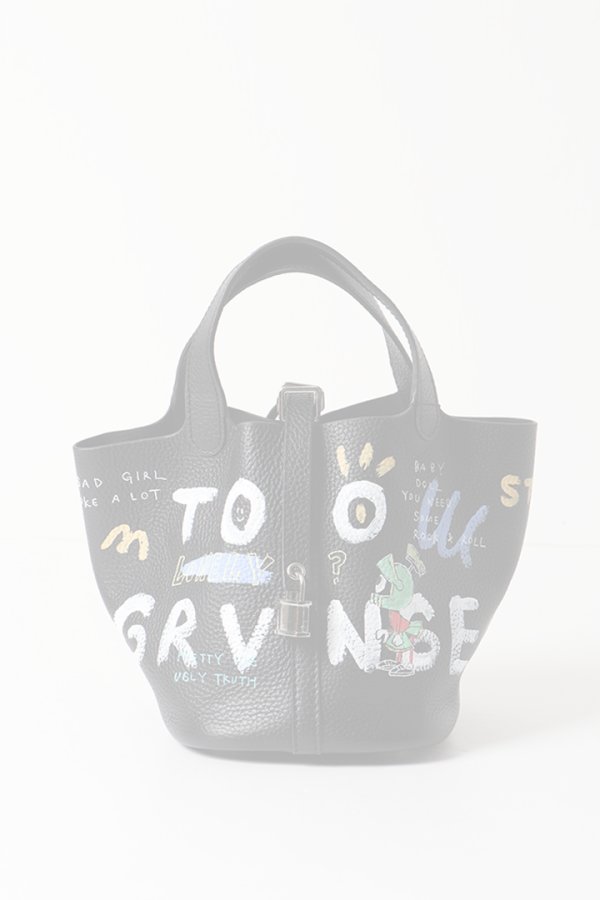 画像1:   guernika ゲルニカ Cube Bag / size S / Black{GR-CB-3-BEA}{E-} (1)