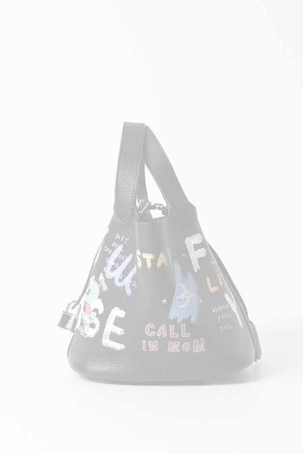 画像2:   guernika ゲルニカ Cube Bag / size S / Black{GR-CB-3-BEA}{E-} (2)