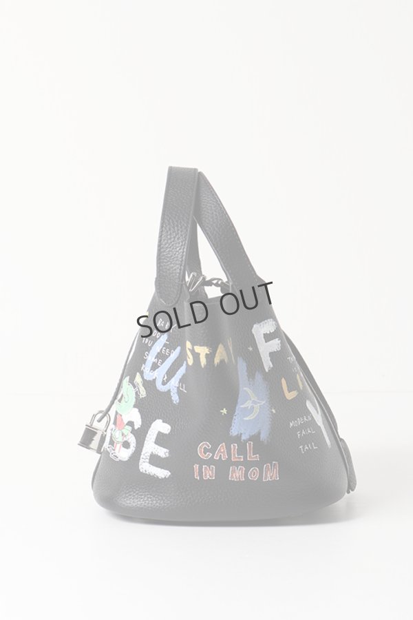 画像2: {SOLD}guernika ゲルニカ Cube Bag / size S / Black{GR-CB-3-BEA}{E-} (2)