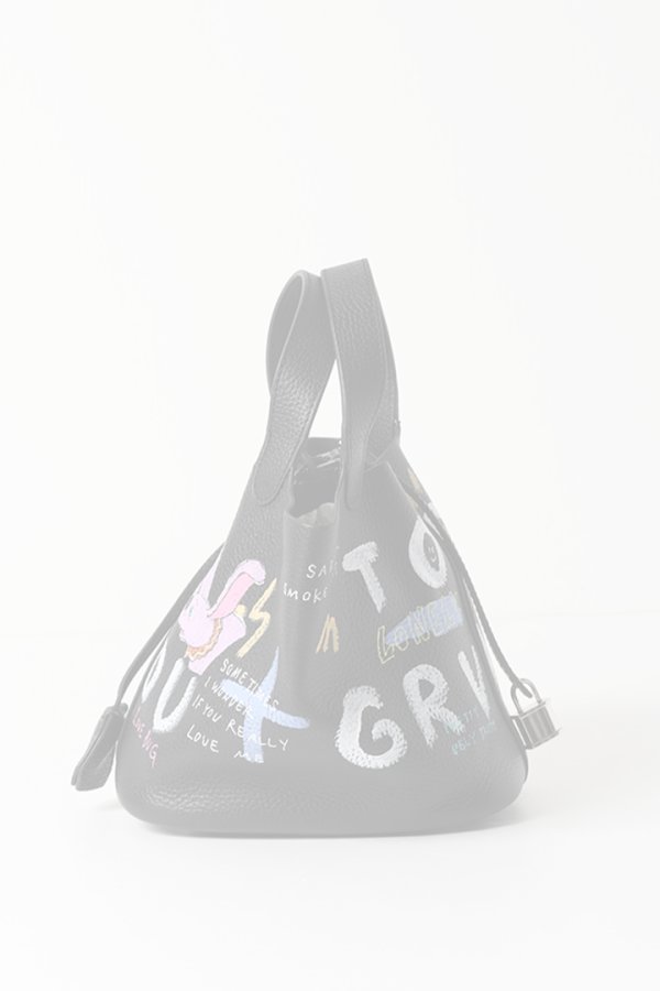 画像4:   guernika ゲルニカ Cube Bag / size S / Black{GR-CB-3-BEA}{E-} (4)