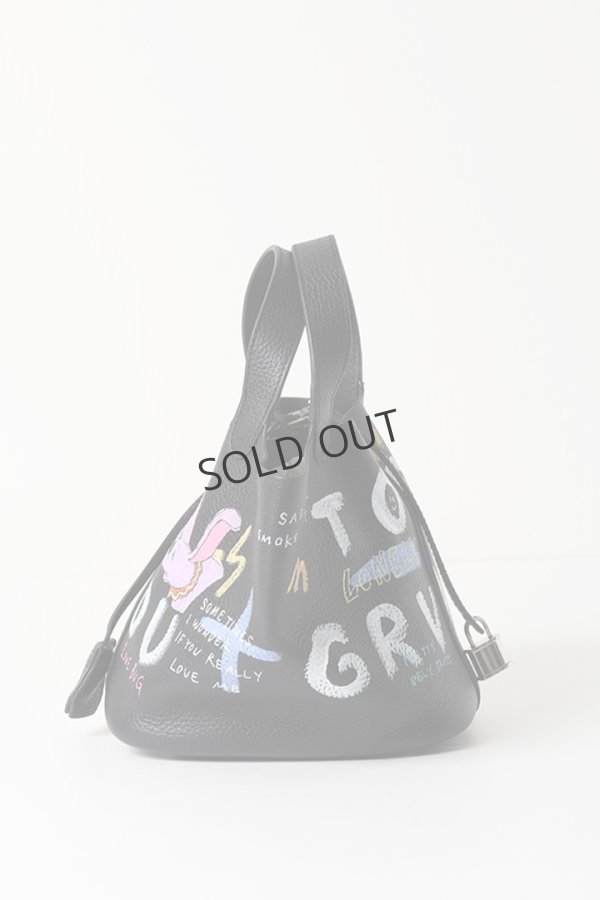 画像4: {SOLD}guernika ゲルニカ Cube Bag / size S / Black{GR-CB-3-BEA}{E-} (4)