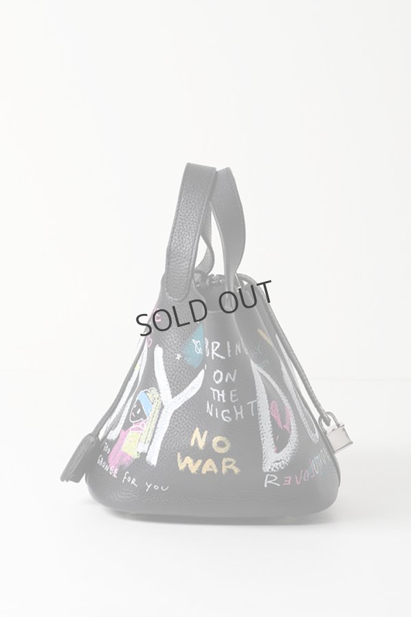 画像4: {SOLD}guernika ゲルニカ Cube Bag / size S / Black{GR-CB-3-BEA}{E-} (4)