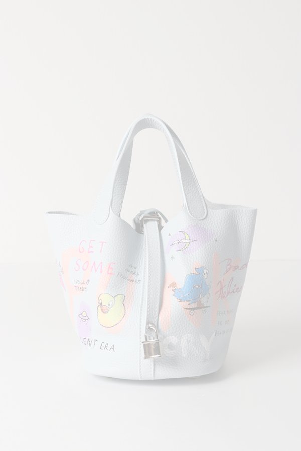 画像1:   guernika ゲルニカ Cube Bag / size S / Ice Blue{GR-CB-3-BEA}{E-} (1)