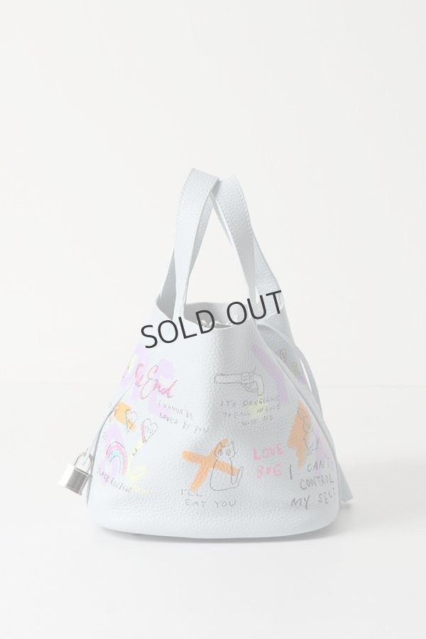 画像2: {SOLD}guernika ゲルニカ Cube Bag / size S / Ice Blue{GR-CB-3-BEA}{E-} (2)