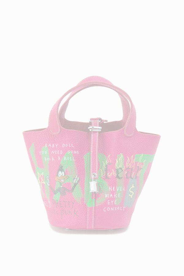 画像1:  {SOLD} guernika ゲルニカ Cube Bag / size S / Vivid Pink{E-}{GR-CB-3-BFS} (1)