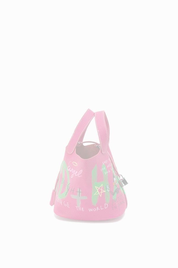 画像4:  {SOLD} guernika ゲルニカ Cube Bag / size S / Vivid Pink{E-}{GR-CB-3-BFS} (4)