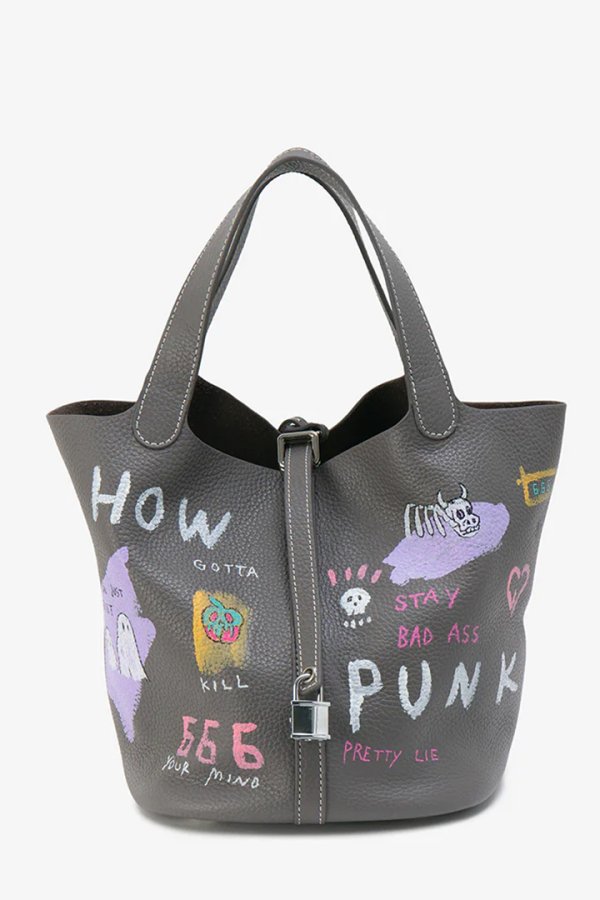 画像1: guernika ゲルニカ Cube Bag / size L / Gray{GR-CB-1/01102GRL-BFS}{E-} (1)