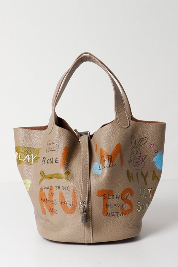 画像1: guernika ゲルニカ Cube Bag / size L / Beige{E-}{GR-CB-1-BFS} (1)