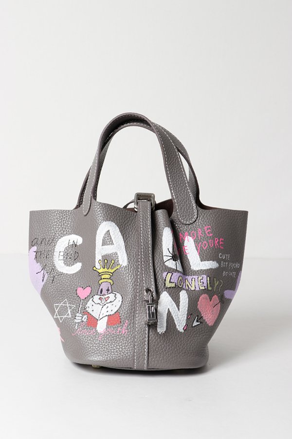 画像1: guernika ゲルニカ Cube Bag / size S / Gray{E-}{GR-CB-3-BFS} (1)