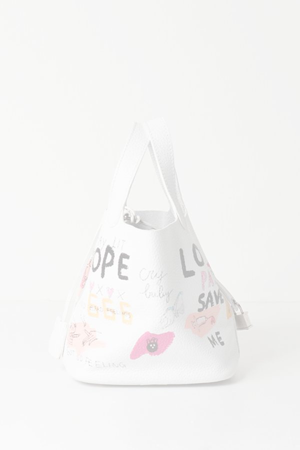 画像4:   guernika ゲルニカ Cube Bag / size S / White{E-}{GR-CB-3-BFS} (4)
