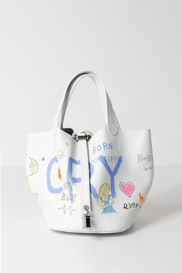 画像1: guernika ゲルニカ Cube Bag / size S / White{E-}{GR-CB-3-BFS} (1)