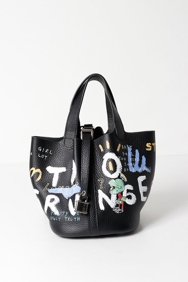 画像1: guernika ゲルニカ Cube Bag / size S / Black{E-}{GR-CB-3-BFS} (1)