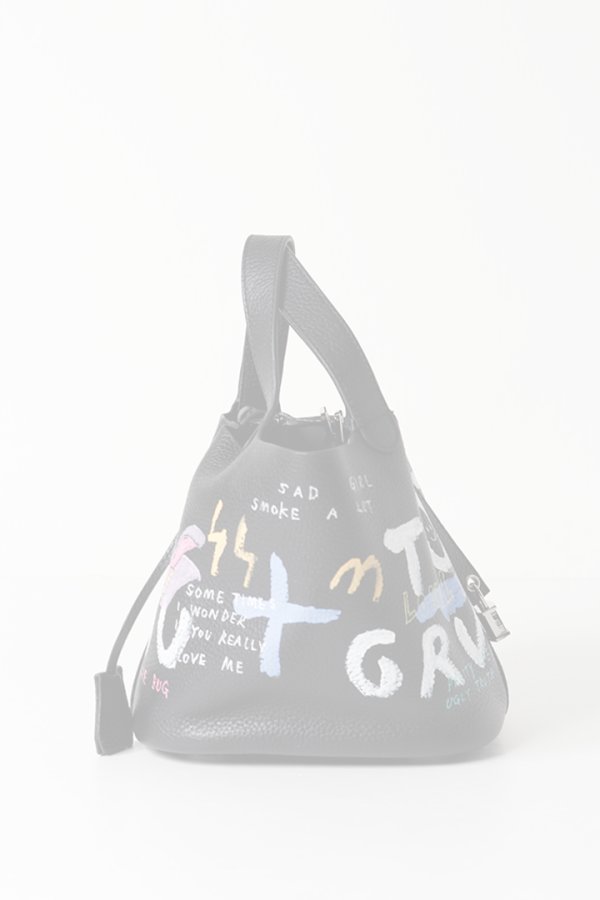 画像4:   guernika ゲルニカ Cube Bag / size S / Black{E-}{GR-CB-3-BFS} (4)
