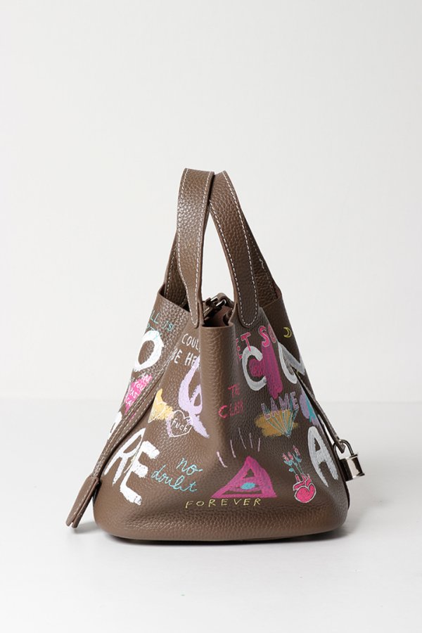 画像4: guernika ゲルニカ Cube Bag / size S / Brown{E-}{GR-CB-3-BFS} (4)