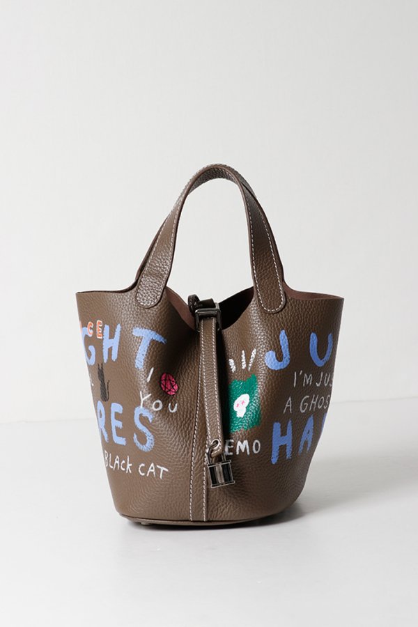 画像1: guernika ゲルニカ Cube Bag / size S / Brown{E-}{GR-CB-3-BFS} (1)