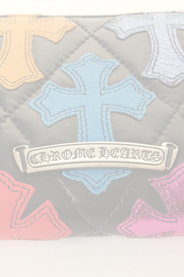 画像3:  {SOLD} CHROME HEARTS クロムハーツ キルティング セメタリークロスパッチ ウォレット {-AHS}  :CH-1801-06-F  (3)