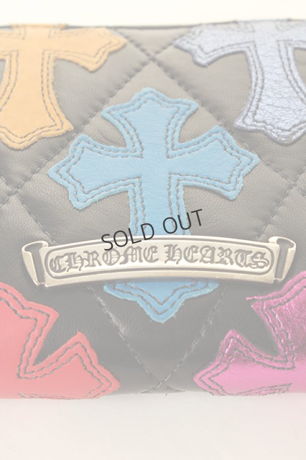 画像3: {SOLD}CHROME HEARTS クロムハーツ キルティング セメタリークロスパッチ ウォレット{-AHS} (3)