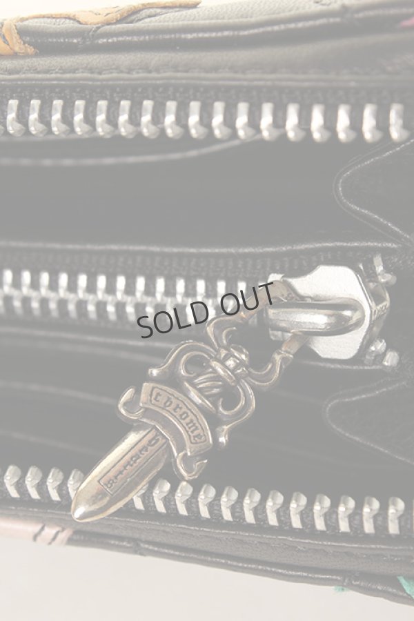 画像4: {SOLD}CHROME HEARTS クロムハーツ キルティング セメタリークロスパッチ ウォレット{-AHS} (4)